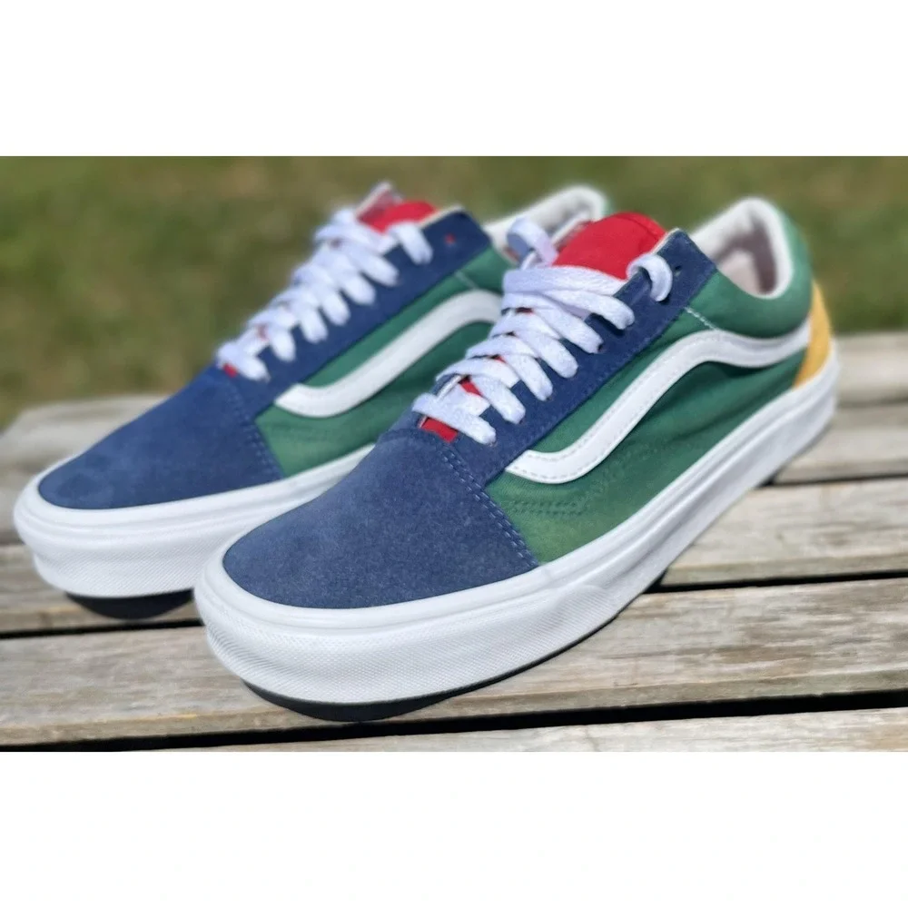 Vans Old Skool Shoes Mens Size 9.5 Skate Canvas Sneakers Classic Low Top Casual‎